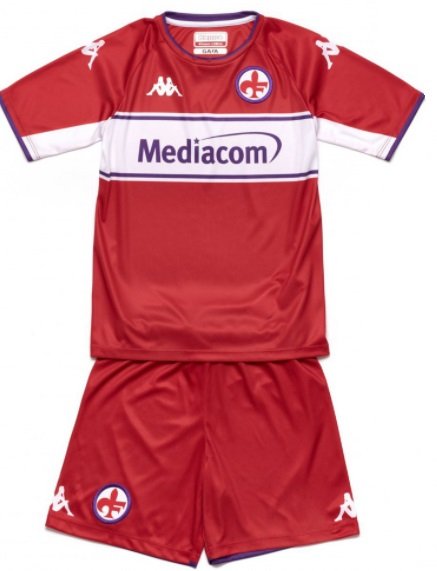 Kit infantil IV Fiorentina 2021 2022 Kappa oficial